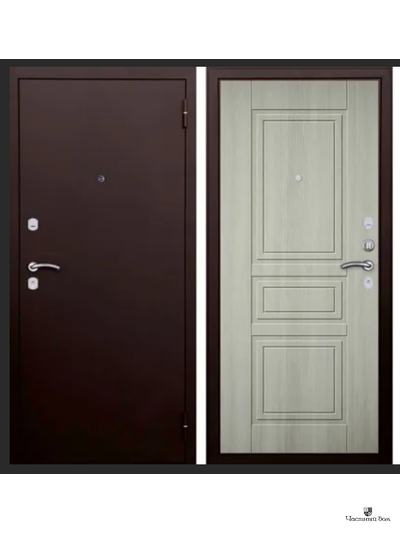 Дверь с терморазрывом Бункер  Медь/Капучино