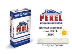 ЦВЕТНОЙ КЛАДОЧНЫЙ РАСТВОР PEREL SL СУПЕР-БЕЛЫЙ 50 КГ