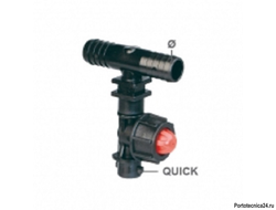 Корпус 1-на позиционный шланового типа D1/2(13mm.) с нижним креплением; проходной