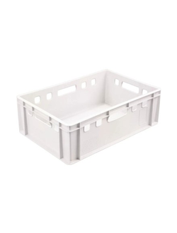 Пластиковый ящик Е2, белый морозостойкий 600×400×200мм