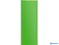 Дверь глухая пластиковая KAPELLI Multicolor Ф2К Зеленый RAL 6018 купить в Челябинске | КВИРТЕК