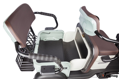 Электротрицикл Rutrike Gelbert Beta 48V/60V 800Вт зелено-белый