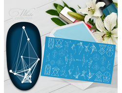 Слайдер с белой геометрией