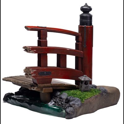 ПРЕДЗАКАЗ - Диорама &quot;Фрагмент японского моста&quot; - Коллекционная диорама 1/6 Broken Bridge Diorama Base (L011A) - mOjingToys ?ЦЕНА: 15900 РУБ.?