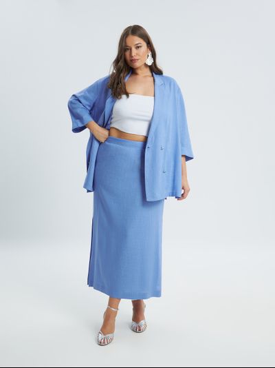 Юбка голубого цвета