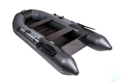 Лодка ПВХ Мастер Лодок Таймень NX2850CKK Слань-книжка киль "Комби" Графит / Чёрный