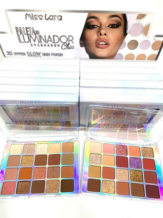 Тени для век Miss Lara Iluminador Eyeshadow Palette, 20 цветов (набор 2 штуки)