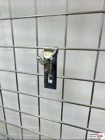 X5001 Крючок на торговую решетку, цвет: хром, L=50мм d=6 мм