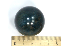 Шар Апатит синий, Бразилия (36 мм, 78 г) №20817