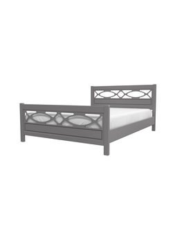 Кровать ЛОРЕНСА кровать  1.4/1,6м  цвет АНТРАЦИТ (Браво мебель)