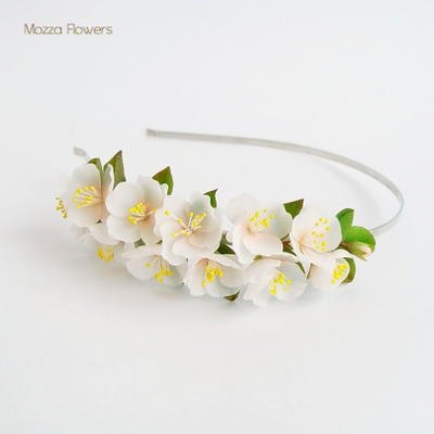 Ободок с яблоней "Нежнее нежного".