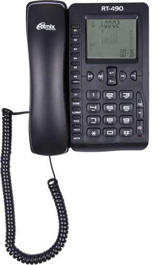 Проводной телефон RITMIX RT-490 (черный)