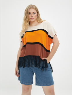 Стильный джемпер для полных женщин