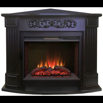 Угловой электрокамин Венеция AO  с очагом Sparta 25.5 LED