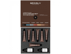 Набор BOX BRONSUN CREAM «7 цветов КРЕМ-красок + 2 оксида (3%)»