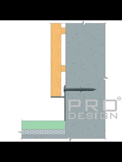 Теневой плинтус скрытого монтажа Pro Design Panel 7208 Анодированный