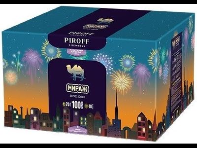 Батарея салютов МИРАЖ БСП0110010 PIROFF | Neva-Salut.com