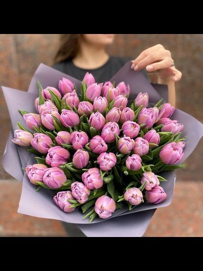 45 тюльпанов "Rose"