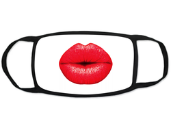 Тканевая защитная маска на лицо поцелуй №1