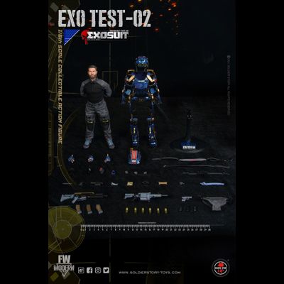 Боец в экзоскелете 2.0 - КОЛЛЕКЦИОННАЯ ФИГУРКА 1/6 scale EXO-SKELETON ARMOR SUIT TEST-02 (SS125) - SOLDIER STORY