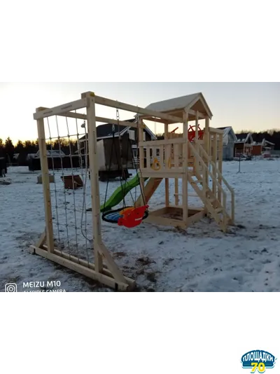 Детская площадка Савушка Мастер 4 + качели-гнездо
