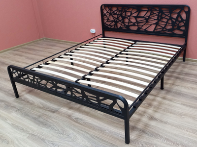 Кровать ОРИОН 1,6*2,0 черная ш*в*д 1660х905х2060мм