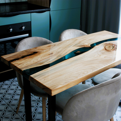 стол из эпоксидной смолы в наличии, стол река купить, стол со смолой, стол с рекой, стол река, лофт