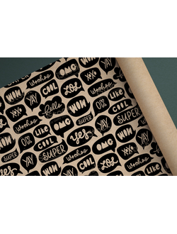 Упаковочная бумага крафт, 100Х70 см.