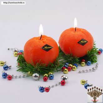 Новогодняя свеча &quot;Мандарин&quot; (Christmas Candle &quot;Mandarin&quot;)