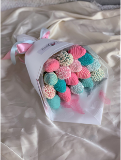 Букетик с вкуснейшей клубникой «Бабл Гам»