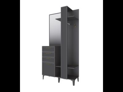 Прихожая Толедо модульная графит (Домани)