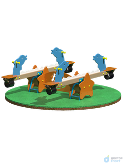 Качалка-балансир двойная «Дельфины»