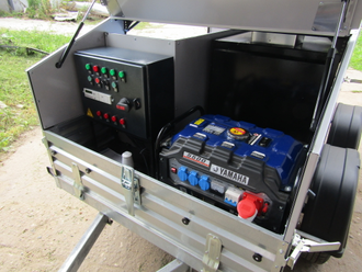 Дизельный парогенератор на легковом прицепе ОРЛИК 0,15-0,07МДУ