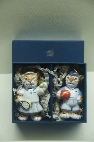 Комплект ёлочных игрушек "Спортивные тигрята"