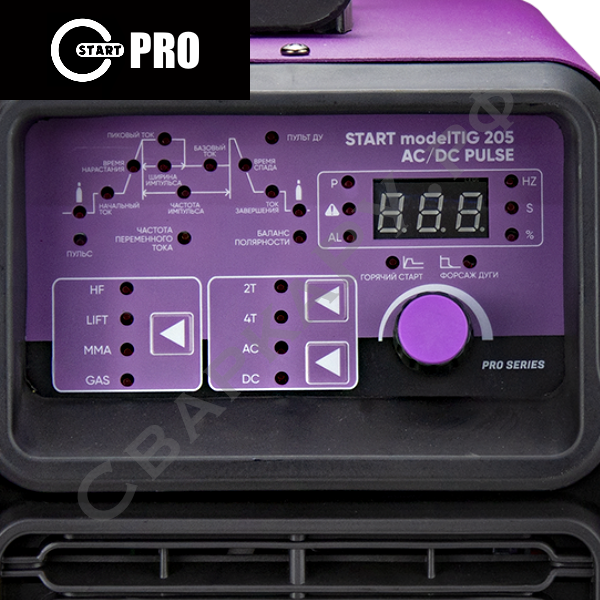 Установка для аргонодуговой сварки Старт modelTIG 205 AC/DC TIG Pulse