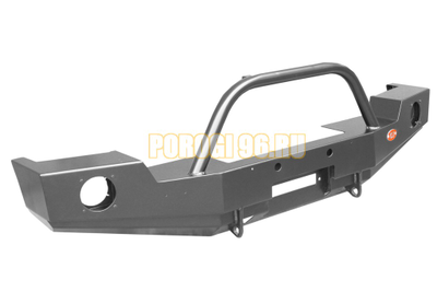 Передний силовой бампер серии Трофи на Jeep Wrangler JК 2007-2018, JL 2017- (02.206.01)