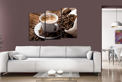 Модульная картина "Изысканный вкус кофе"