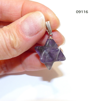 Меркаба - аметист арт.09116: подвеска ~4,5г - 13*13мм