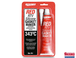 Силиконовый герметик-прокладка высокотемпературный красный для пластин KEENOVO