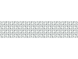 SF 32 КЛЕТКА Глянцевая стеновая панель  2800х610х6мм ALBICO