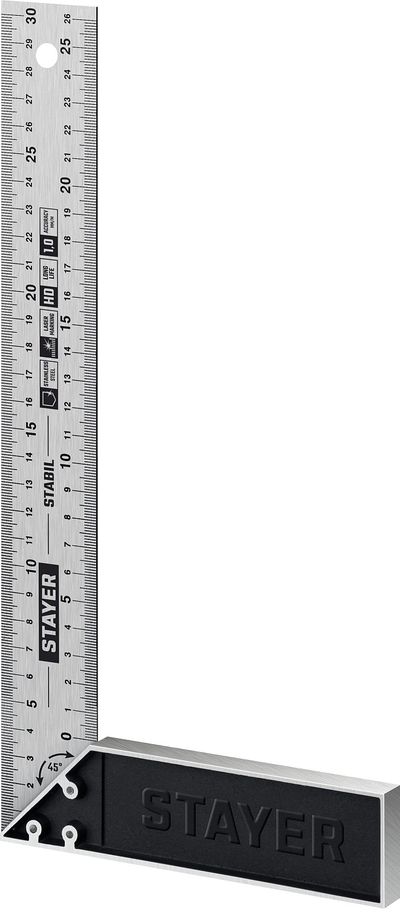Столярный угольник STAYER 300 мм, Professional