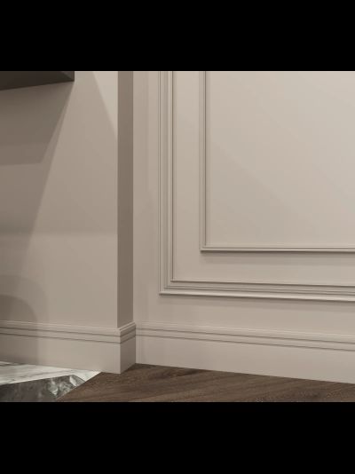 Напольный плинтус Decor-Dizayn DD724, для покраски, влагостойкий, ударопрочный, 2 метра