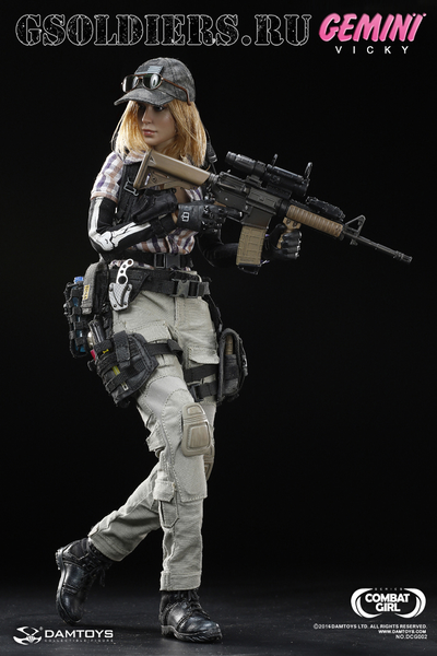 Боевая близняшка Vicky - Коллекционная фигурка 1/6 COMBAT GIRL series Gemini Vicky  (DCG002) - DAMTo