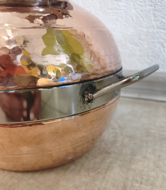 Айламбик с колонной на клампах. Португалия CopperCrafts арт.1017