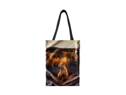 Сумка-шоппер  вертикальная год Кролика №29