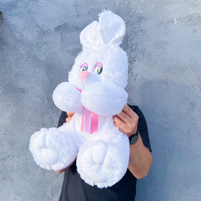 Плюшевый заяц 75 см белый