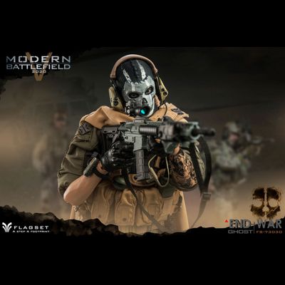 Саймон "Гоуст" Райли (Призрак, Ghost, Call of Duty Modern Warfare 2019) КОЛЛЕКЦИОННАЯ ФИГУРКА 1/6 scale MODERN BATTLEFIELD END WAR V GHOST (FS-73030) - FLAGSET