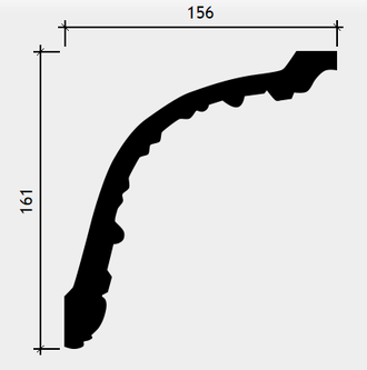 Карниз 1.50.138 - 161*156*2000мм
