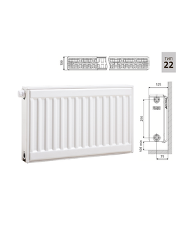 панельный радиатор PRADO Universal  22х300х1200