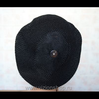 Головной убор с кружевом Vizio 4813 берет черный Италия